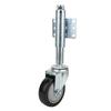 4in Door Spring Loaded Wheel Black Spring Casters PVC Wheel Castor 120kg Maximum LoadBlack
