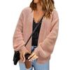 Women's Loose Casual Long Sleeved Knitted Cardigan Sweater Long Sleeved Jacket Fashionable Jacket