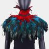 Punk, Gothic, Feather Cape, Chicken Feather Scarf, Festival Ball Shawl, Carnival Party Costume, Ball Dress Up Accessories