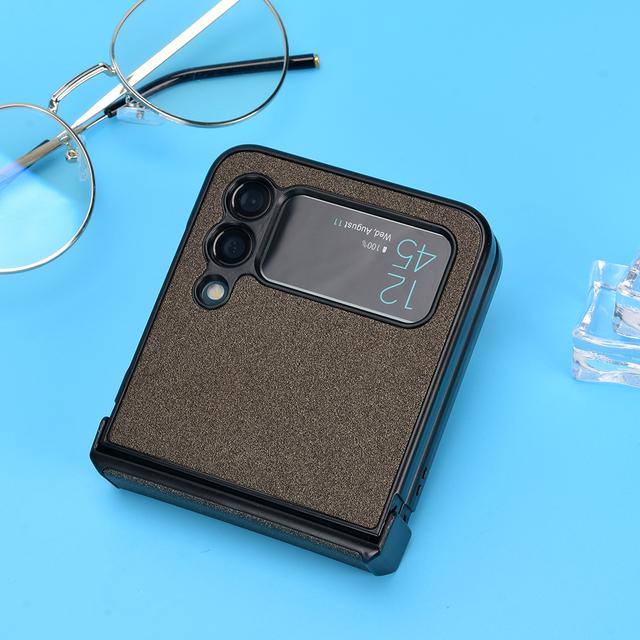 Drop Protection Slim Matte Folding Case For Samsung Galaxy Z Flip 3 5g Flip4 Flip 4 Flip3 Non -Fingerprint Slim Phone Bag Cases