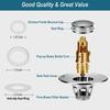 Copper Sink Stopper Pop Up Sink Plug Portable Universal Drain Cover  Bathroom