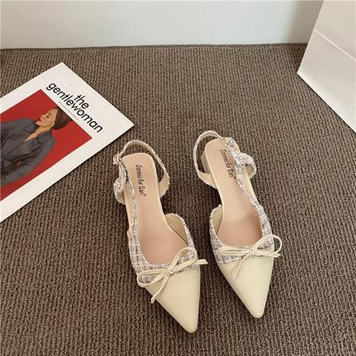 Настоящий сяосянфэн! Темперамент самой старшей леди зажат ~ Французский темперамент Баотоу Фея Сандалии Туфли на маленьком каблуке