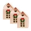Christmas Cottage Gift Box 3D Pop Up House Boxes Festive Paper Craft with Snowflake Designs Reusable Packaging