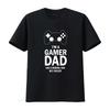 Gamer Dad T Shirt Im A Like Normal But Cooler Mens Fathers Day  vintage Washed Versatile graphic Top For Everyday Wear