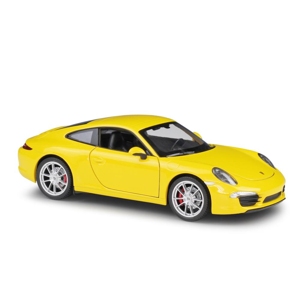 Welly 1/24 Porsche 911 Carrera S 991 Купе Спортивный Автомобиль из Сплава Модель Металлическая Литая Игрушечные Машинки Модель Автомобиля Симуляция Детский Подарок