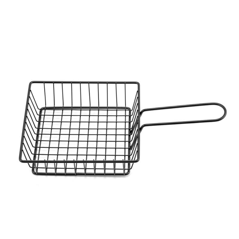 Корзина для жарки на сковороде: Держатель для закусок из картофеля фри и жареной курицы