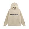 ESSENTIALS Reflective 3D Letter Oversize Hoodie Couples Men Women Casual Streetwear