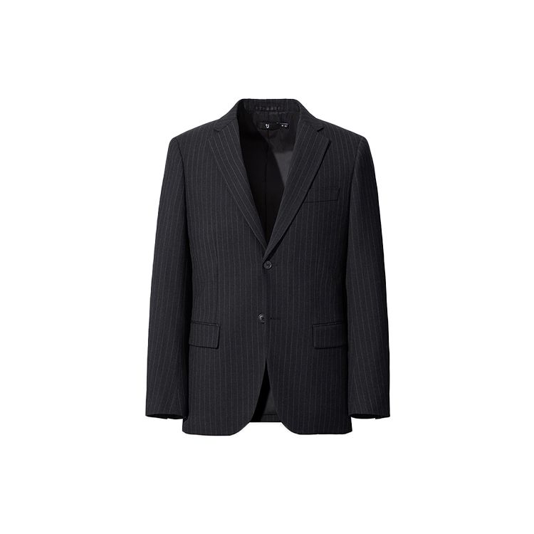 Uniqlo Jil Sander +J Серия Коллабораций Шерстяной Смесовый Пиджак Мужской Пиджак Темно-Серый 432644-08