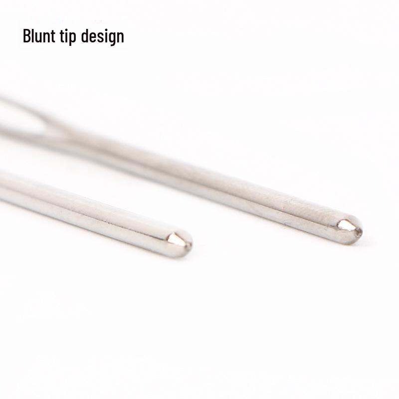 Набор тупых игл с большим ушком для свитера, вышивки лентами и вязания