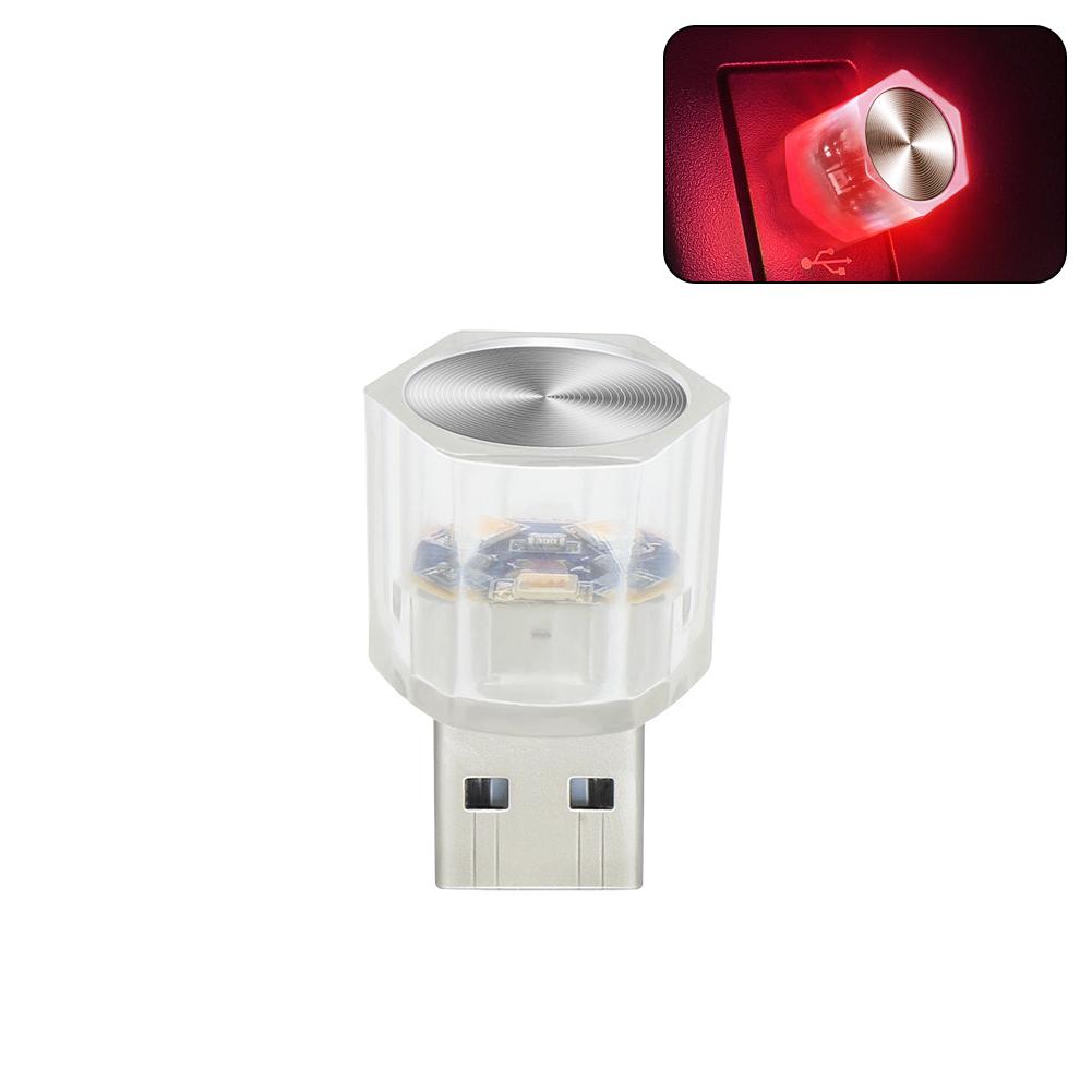 Автомобильный USB-светильник для салона автомобиля, атмосферное освещение, светодиодные фонари, автомобильная лампа для чтения, украшения, декоративные