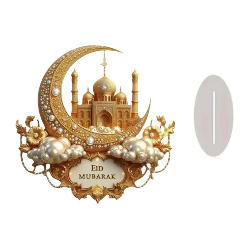 [H]Украшение стола на Рамадан Красивый декор на Курбан-байрам Акриловый лунный орнамент Орнамент для отсчета дней Рамадана Для