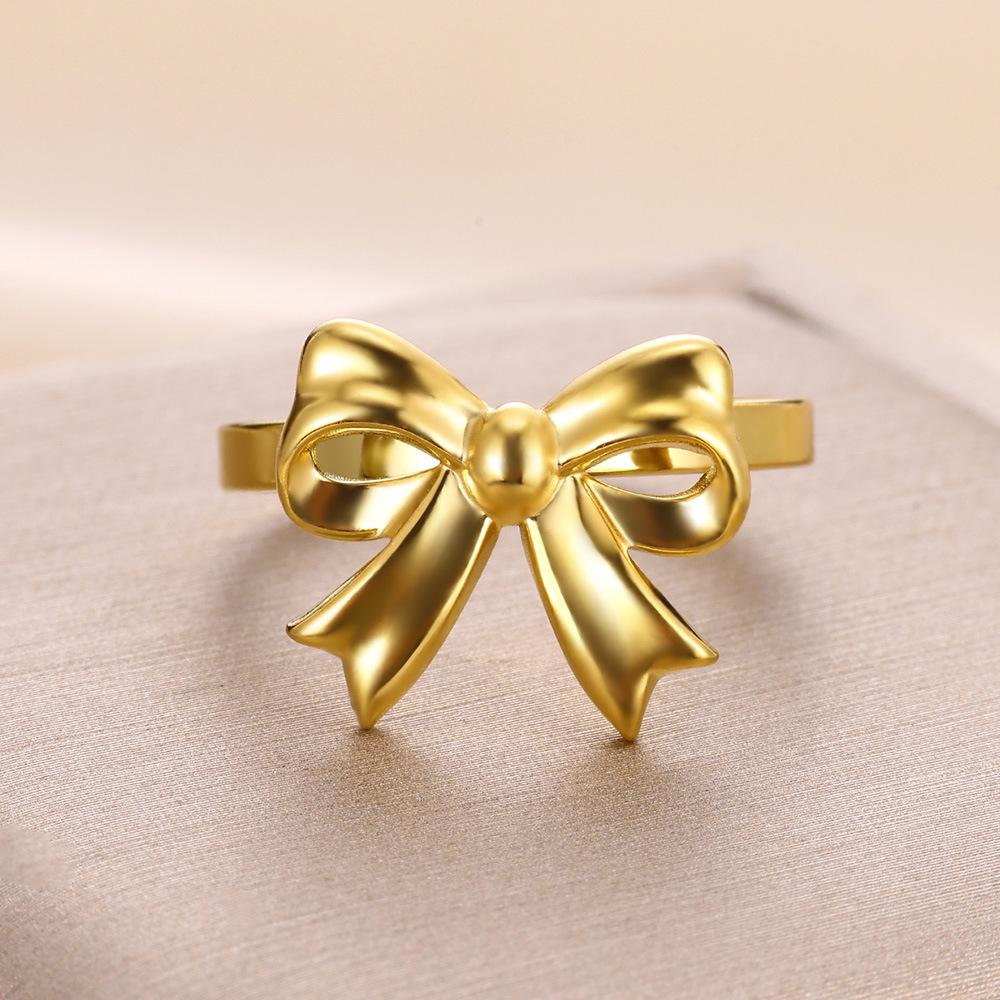 Elegant Women's Open Bow Ring: Niche Design, Versatile & Stylish