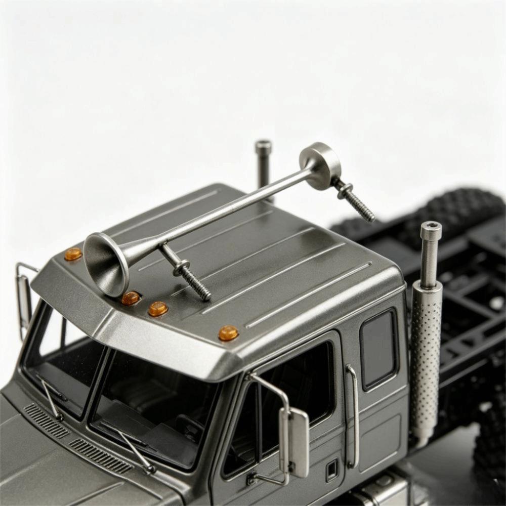1 Pair 1:14 Speaker Whistle Mode Metal Simulation Speaker Decorate RC Truck Model