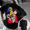 One Piece Монки Д. Луффи Аниме Графическая Футболка Арт Оверсайз Футболка Мужская 2026 Летняя Мода Уличная Повседневная Y2K Уличная Одежда