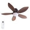 VENTOTA Ceiling Fan Light with Remote Control DC Motor Fan Lighting Ceiling Fan Lightweight 6 Tatami Mats 8 Tatami Mats LED Dimmable Color Folia BRxBK