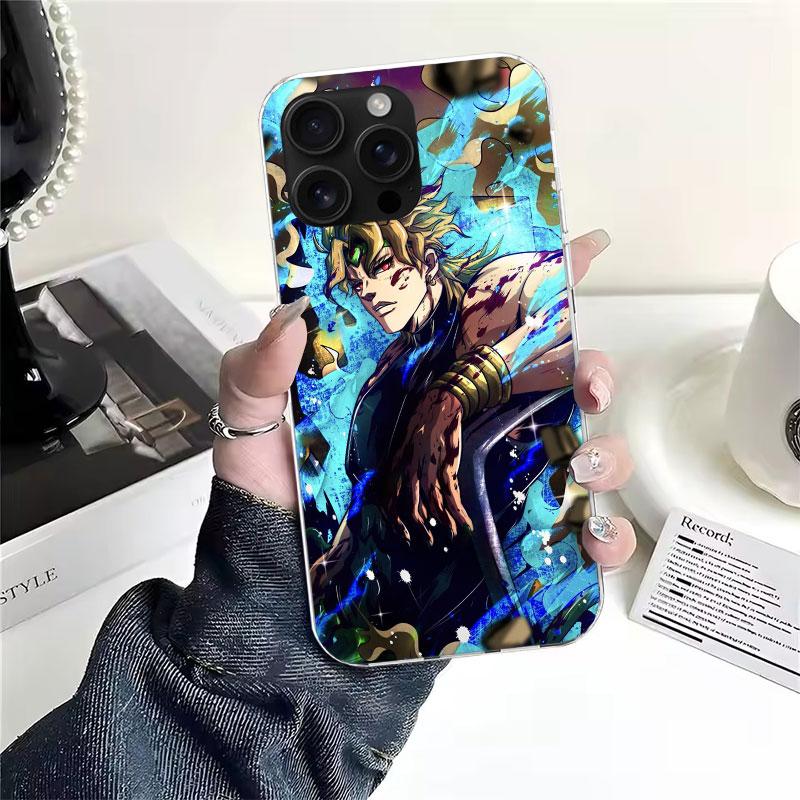 JoJo Adventure Дио Диего Брандо Мягкий чехол для телефона для IPhone 11 17 Air 16E 16 Pro Max 15 + 14 Plus 13 Mini 12 Apple 7 SE 8 Fundas
