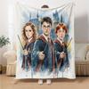 Harry Potter Theme Printed Blanket - Perfect for Couch, Bed, Travel & Outdoor Use | Machine Washable, Cozy & Durable.
