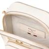 Bally BEMAL Логотип Застежка-молния Кожаная Мини-сумка на плечо Crossbody Женские сумки Бежевый 6301942