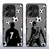 Чехол для Xiaomi Redmi Note 14 14C 13C 13 Pro Plus 12 11 10 9S A4 Funda Задняя крышка телефона Мультяшный Футбольный Номер 7