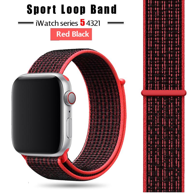 Нейлоновый спортивный ремешок для Apple Watch ремешок 44мм/40мм Apple Watch 6 SE 5 4 3 ремешок Iwatch ремешок 38мм/42мм браслет с аксессуарами для часов