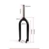20"BMX Bike Front Fork CR-MO 28.6*163mm Performance Bicycle Black Chrome Front Forks