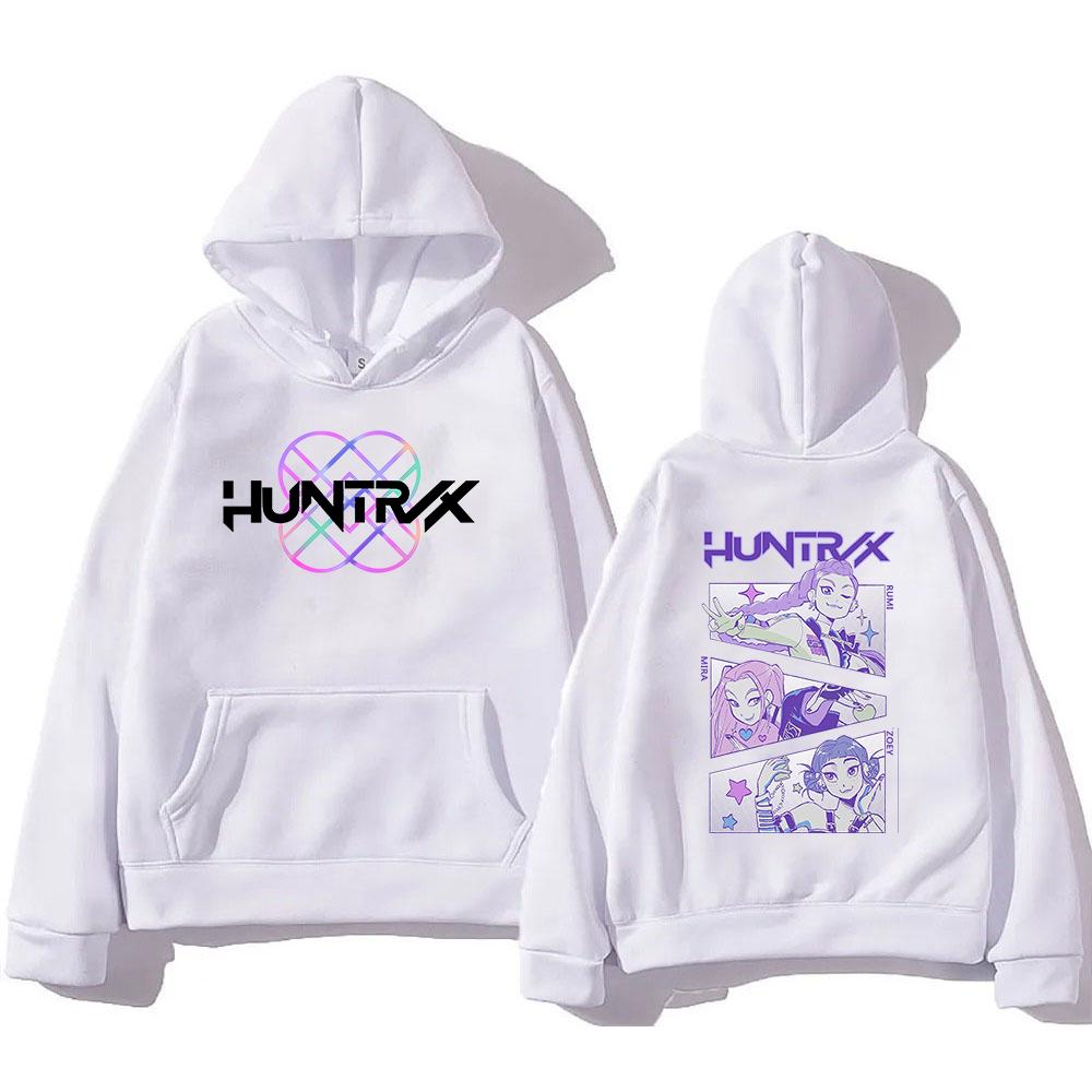 Худи Huntrix Girl 2025 Фильм Охотники на демонов Модные Худи для мужчин/женщин Харадзюку Зимняя одежда Пуловер Толстовка Винтаж