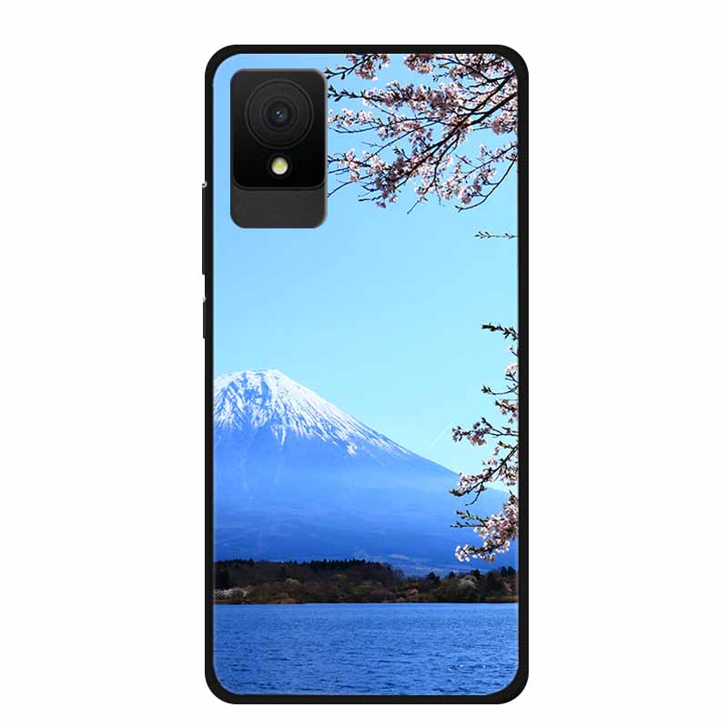 For TCL 501 Case Original Soft Silicone TPU Phone Cases Back Cover For TCL501 Scenery Shockproof Marble Painted Bumper Cute etui