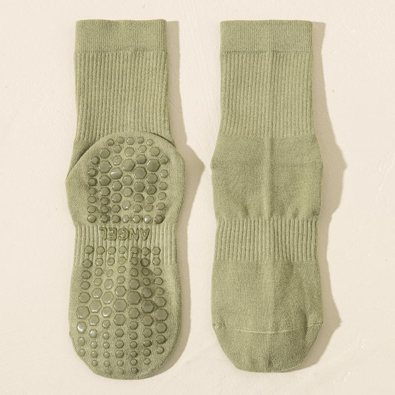 Носки для йоги Женские профессиональные спортивные носки до середины икры с противоскользящим эффектом Весна и осень Пилатес Фитнес Летние шорты-акула Длинные носки