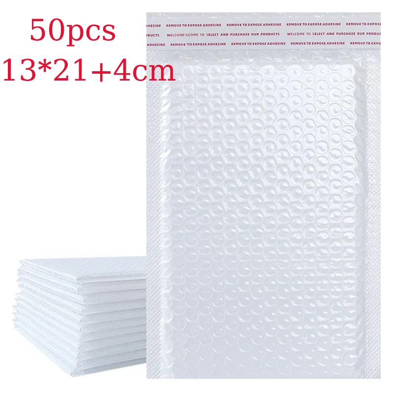 10/20/30/50pcs Pearlescent Film Waterproof Bubble Bag Packaging Express Bag White Foam Self Seal Pack Bag Shippingbag XXL