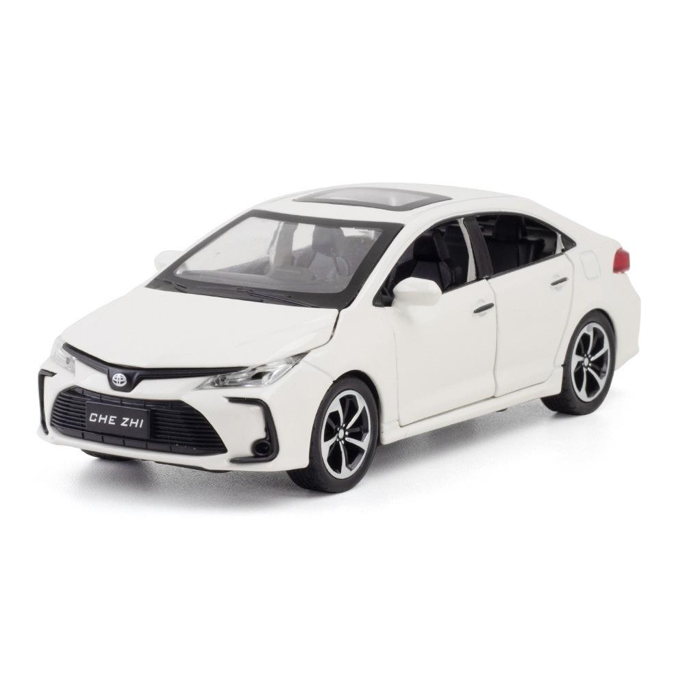 1/32 TOYOTA Corolla Металлическая машина Литая модель Звук и свет Инерционная игрушка Детская игрушка Подарок для детей Подарок на день рождения для мальчиков