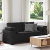 VidaXL Loveseat Sofa Black 140 Cm Velvet, Two-seater Sofa, Divan, Living Room Seat, Sofa, Upholstered Sofa, Sofa 2 4105272