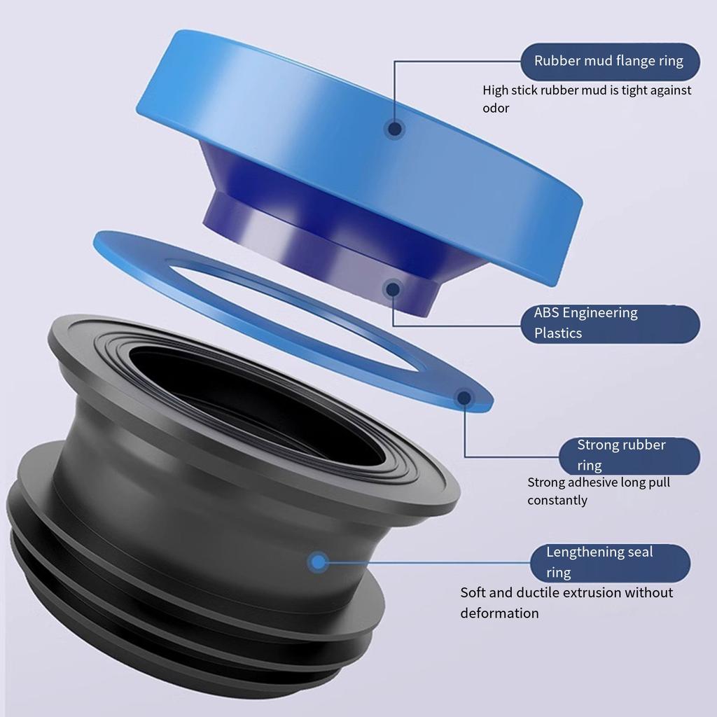Elevating Double Layer Odor Resistant Flange Rings for Toilets with Easy Installation and Sturdy ABS Materials