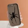 Креативный черный чехол для телефона с рисунком паука для iPhone Samsung Galaxy Xiaomi Redmi POCO HUAWEI Honor противоударный резиновый мягкий гибкий чехол