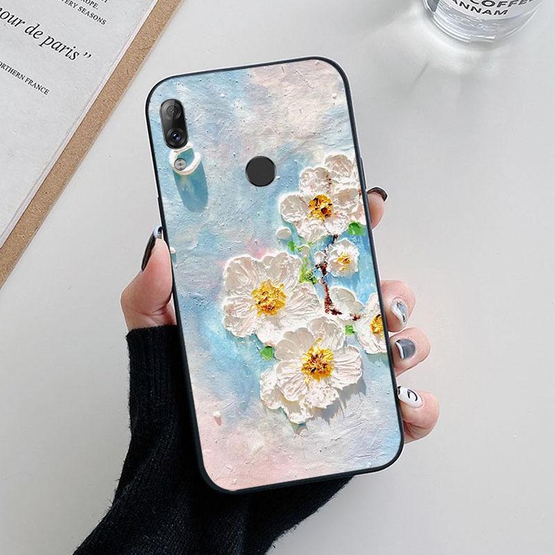 For Lenovo K5 Pro Case Flower Painted Silicone Cases For Lenovo S5 K520 / K5 Play / K5Pro L38041 Phone TPU Cover Fundas K5Play