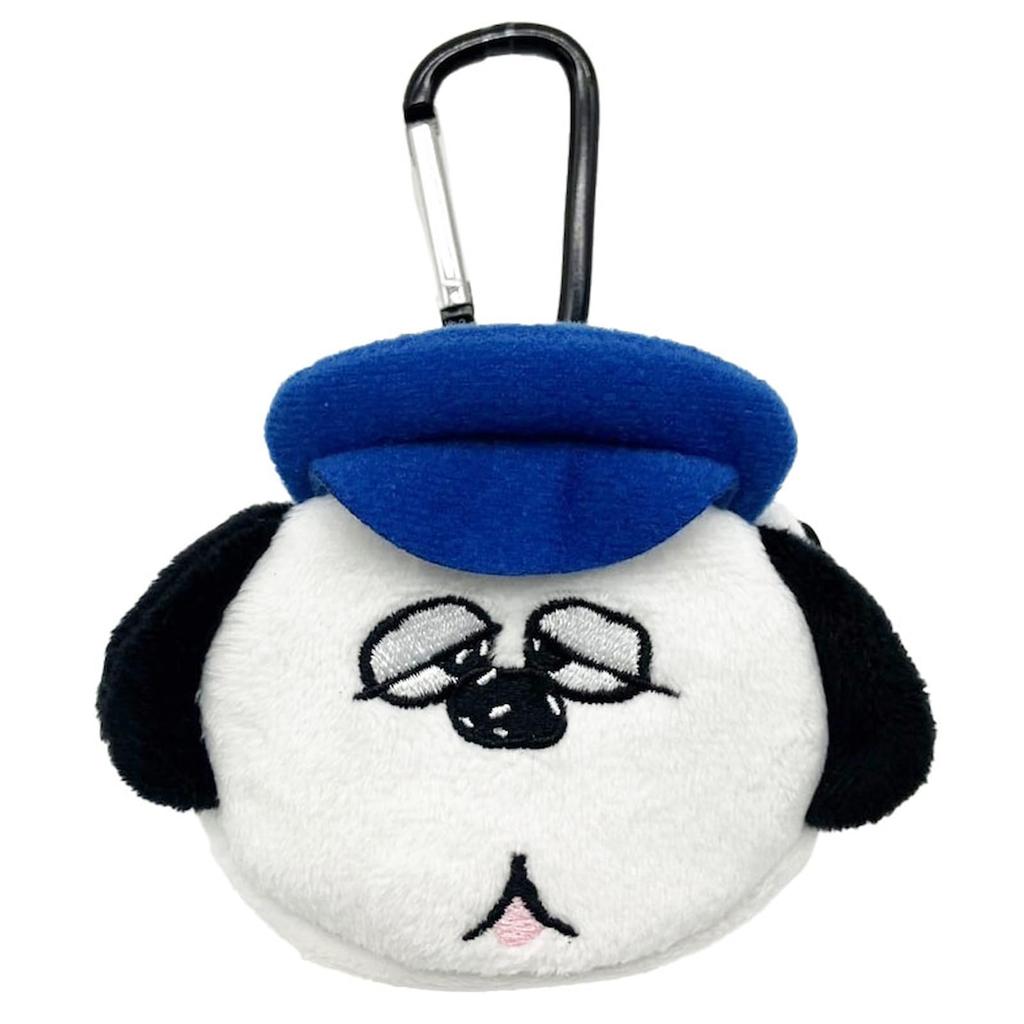 Nakajima Corporation Peanuts Carabiner Mini Pouch X X D4cm Olaf, Black, 215536-25, H8.5 W9.5