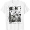 Ретро Национальный парк Йосемити Полукупол Винтажная Женская Мужская Унисекс Футболка