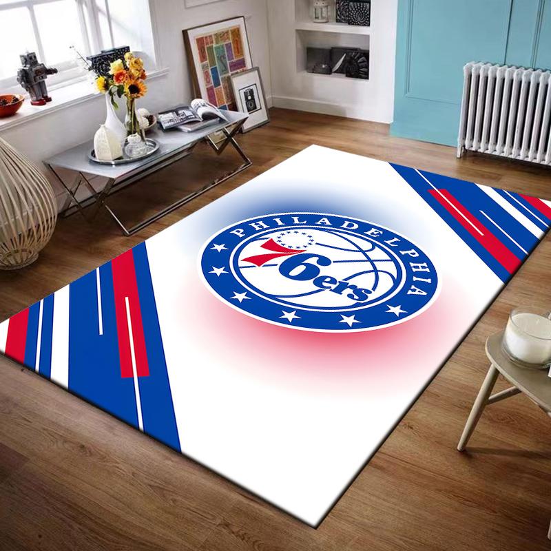 Philadelphia 76ers Basketball Logo Rug Non-slip rug suitable for living room and bedroom sofas