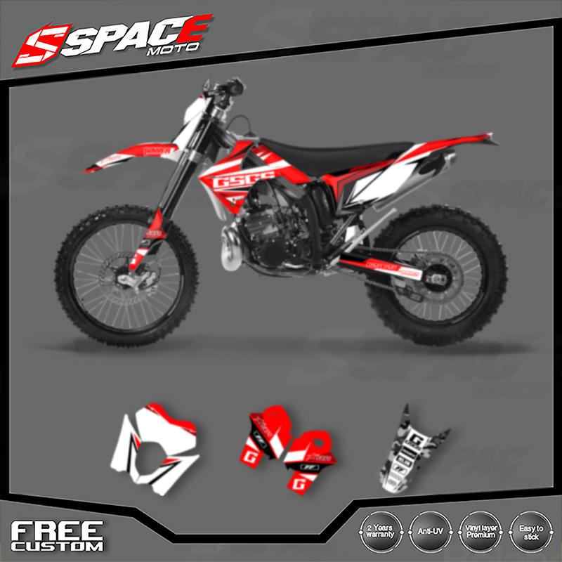 SPACE Custom Motorcycle Graphics Background Decal for GASGAS 2010 2011 EC MC Decals Stickers Kits 06