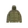 Adidas Ess Mid Down Hooded Jacket Men Outerwear Olive GT9138