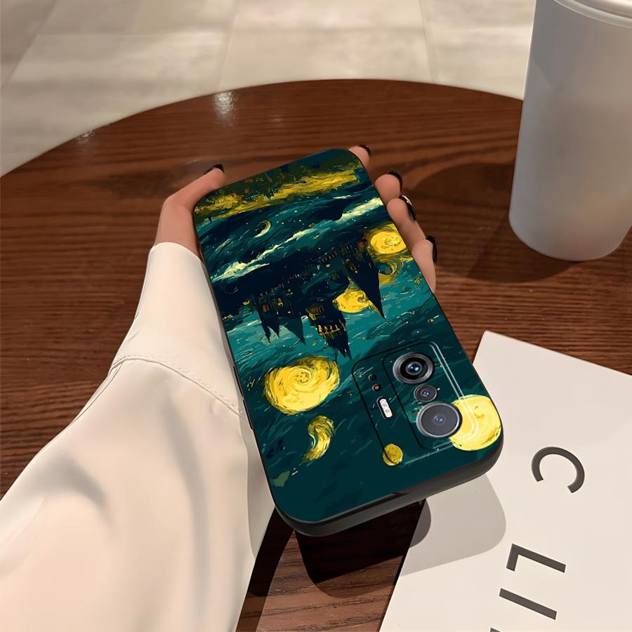 Cartoon Castle Art Funda Phone Cover Case for Xiaomi Mi 11T 12X 12 10T 11 13 Lite 14 12T Pro