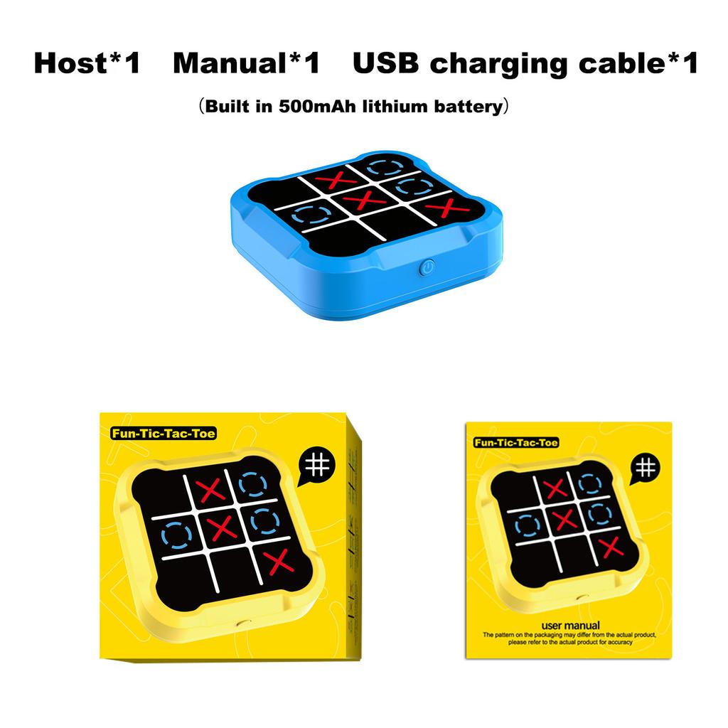 Синие крестики-нолики Шахматы Электронная головоломка Игрушка Шахматы Многофункциональная игровая машина Шахматная доска Многорежимная