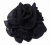 Bijin Kam Chignon Net with Chiffon Black Barrette, Rose,