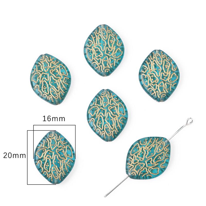 Барочные позолоченные овальные плоские бусины-оливки для изготовления украшений и серег своими руками
