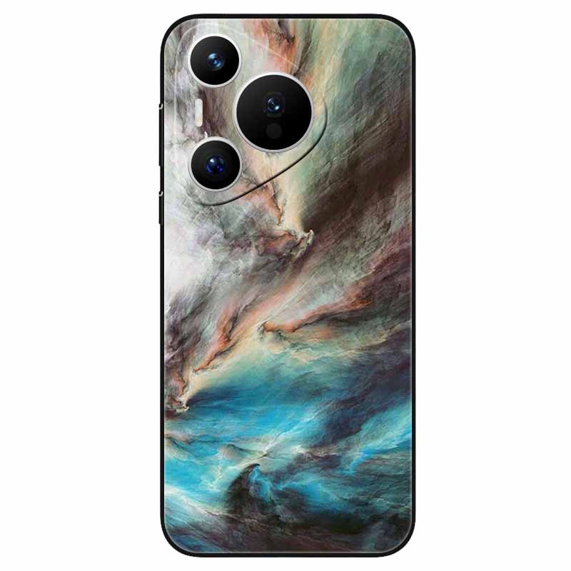 Чехол для Huawei Pura 70 / Pura70 Pro Мягкий Силикон Модный Мраморный Ударопрочный Чехол для Huawei Pura 70 Ultra P 70 Pro+ TPU Чехол