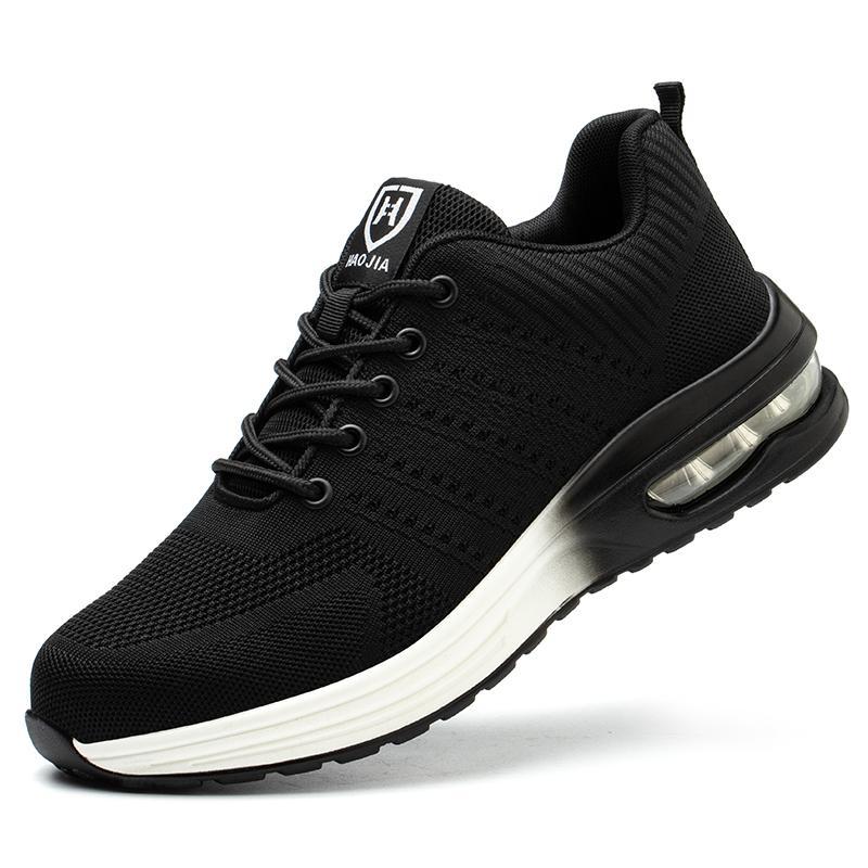 Рабочая обувь на воздушной подушке. Защитная обувь со стальным носком и защитой от ударов. Мужские и женские рабочие ботинки. Устойчивые к проколам рабочие защитные ботинки. Мужские повседневные кроссовки. Легкие дышащие.