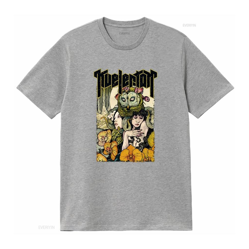 KVELERTAK Octopool T Shirt Unique Art Print with Owl Women and Floral Design for Stylish Look vintage Washed