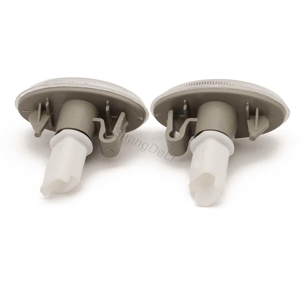 2pcs Car Side Lamps Turn Signal Lights for Peugeot 108 107 206 207 1007 407 For Citroen C1 C2 C3 C4 C5 C6 Berlingo