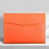 Large Capacity File Organiser Documents Pouches Magnetic Snap Closure Water Resistant Leather Document Folder For Office