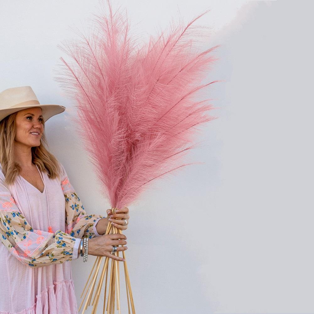 4 шт. стебли, большие искусственные пампасы высотой 110 см, искусственные пампасы, цветочные искусственные пампасы, ветки травы, растения для домашней кухни, декор в стиле бохо