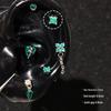 Sparkling Zirconium Titanium Heart & Cross Cartilage Ear Studs - Light Luxury Niche Jewelry
